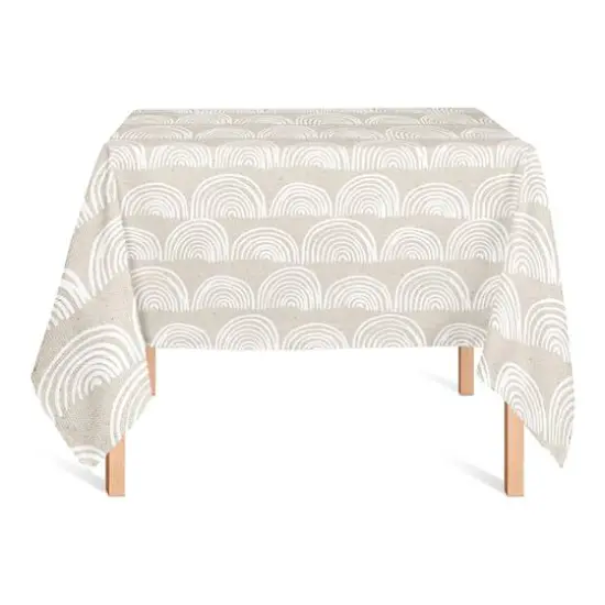 Half Moon Pattern Tablecloth {3}