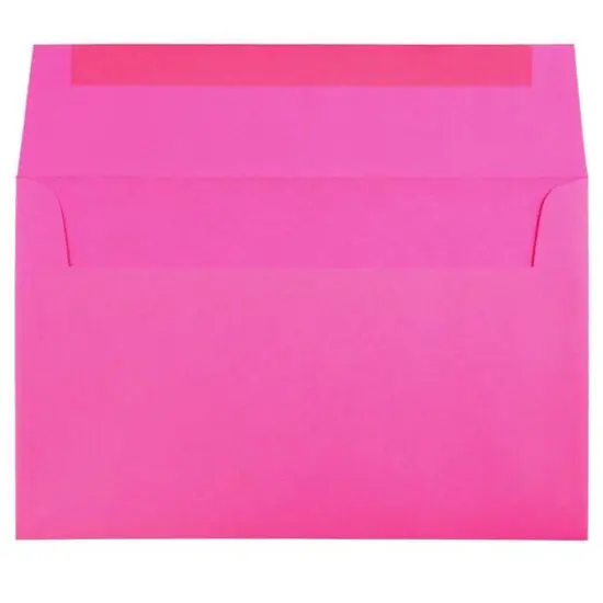 JAM Paper A10 Colored Invitation Envelopes, 50ct. Ultra Fuchsia Hot Pink {4}