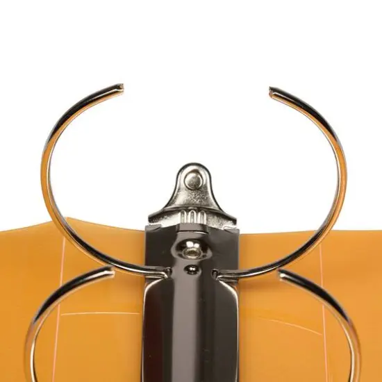 JAM Paper 3" Glass Twill Plastic 3-Ring Binder Orange {5}