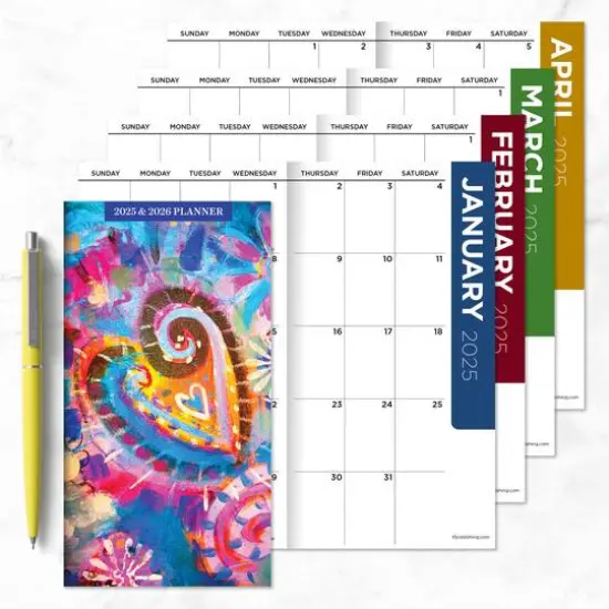TF Publishing 2025 - 2026 Bohemian Life Small Monthly Pocket Planner {8}