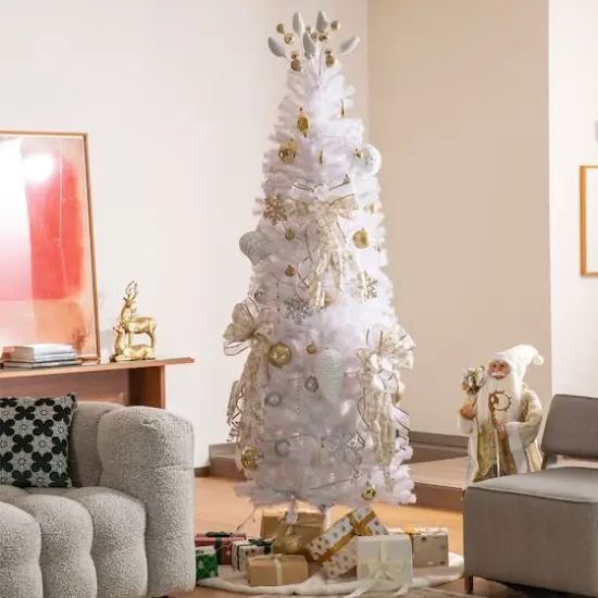 Glitzhome&reg; 24" Christmas Elegant Silver & Gold Pinecone Pick, 4ct. {5}