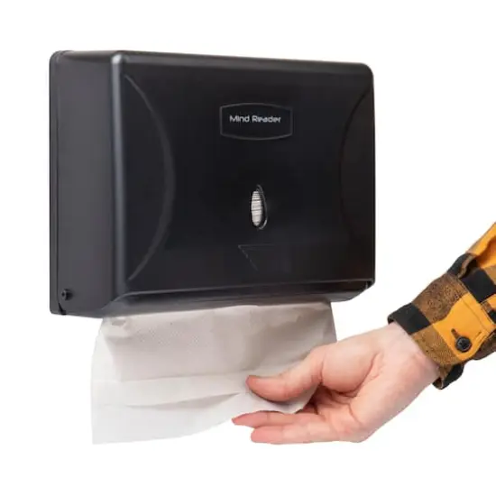 Mind Reader Black Multi-Fold Paper Towel Dispenser {5}