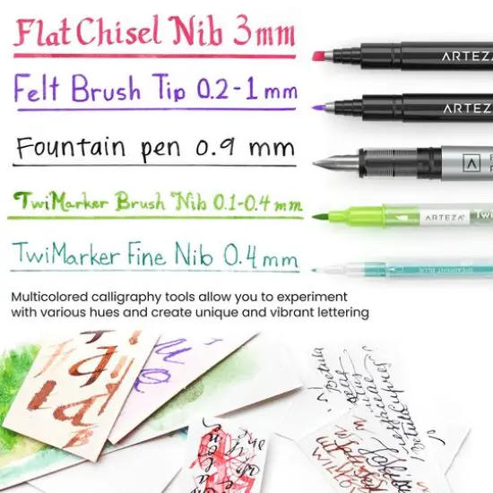 Arteza Experience Box 85 Piece Calligraphy and Lettering Party Kit {5}