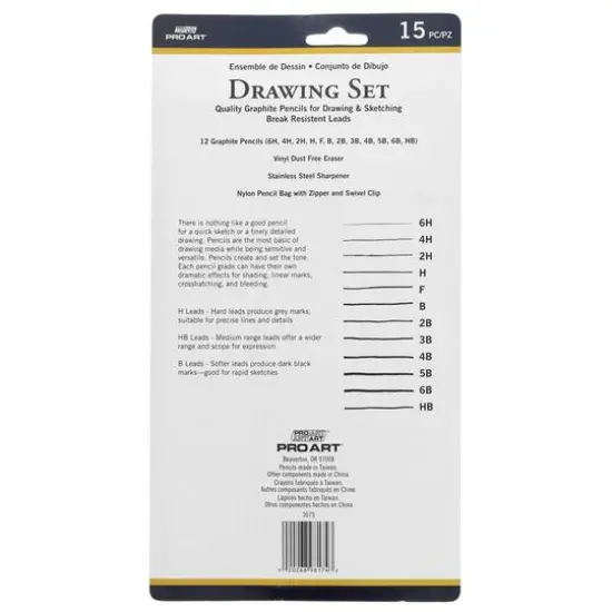 Pro Art&reg; Drawing Pencil Set with Case {3}