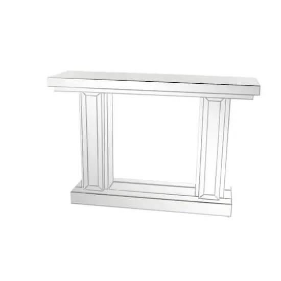 Silver Glam Wood Console Table, 32" x 48" {6}