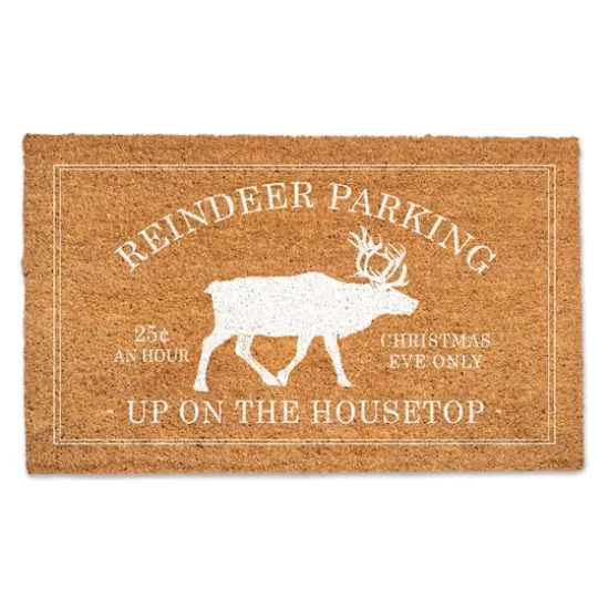 Reindeer Parking 30" x 18" Door Mat {1}