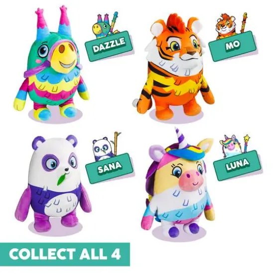 Pi&ntilde;ata Smashlings 12" Dazzle The Donkey Huggable Plush Series 1 {6}