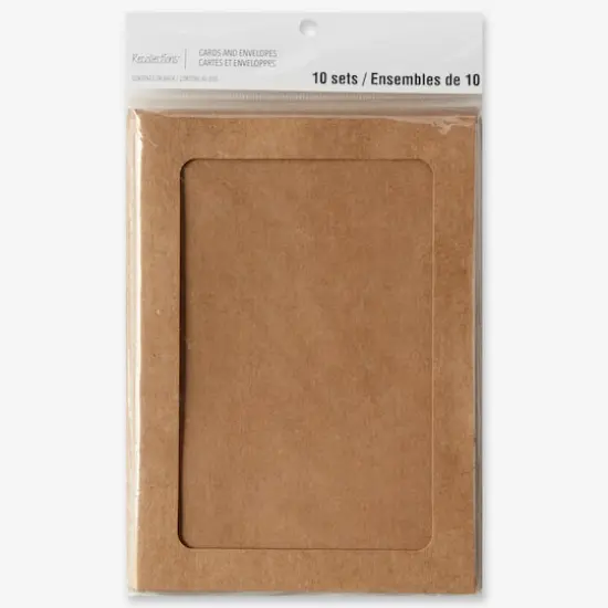 Kraft Frame Cards & Envelopes by Recollections&trade;, 5" x 7" {7}