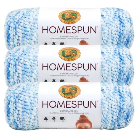 3 Pack Lion Brand&reg; Homespun&reg; Yarn Delft {1}
