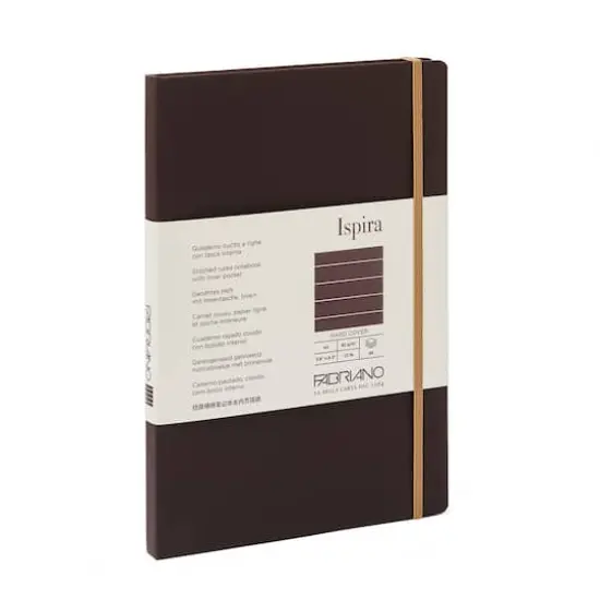 Fabriano&reg; Ispira Lined Hard-Cover Notebook Brown {1}