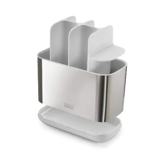 Joseph Joseph EasyStore Steel Toothbrush Caddy Large - White {4}