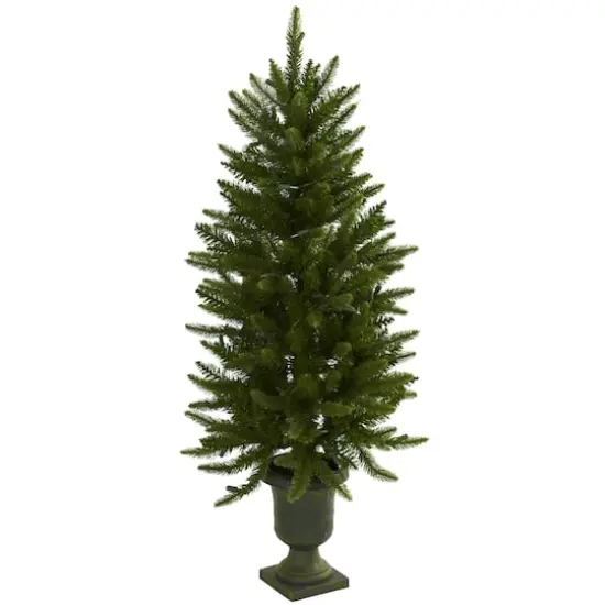 4ft. Pre-Lit Artificial Christmas Tree, Clear LED Lights {3}