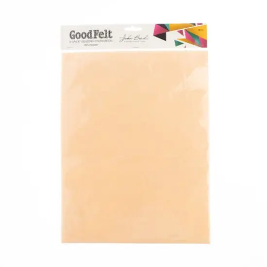John Bead GoodFelt Beading Foundation, 8.5 x 11", 4ct. Cream {4}