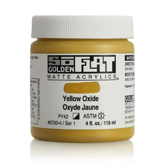 Golden&reg; SoFlat Matte Acrylic Paint, 4oz. Yellow Oxide {1}
