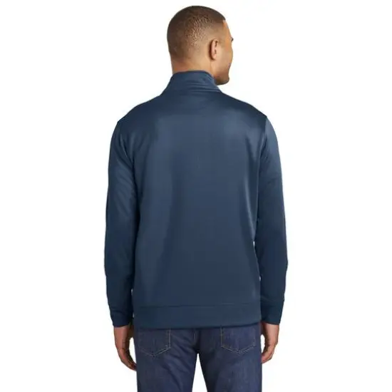 Port & Company&reg; Performance Fleece 1/4-Zip Pullover Sweatshirt Deep Navy {5}