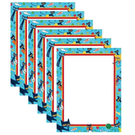 Edupress Pete the Cat&reg; Computer Paper, 6 Packs of 50 {1}