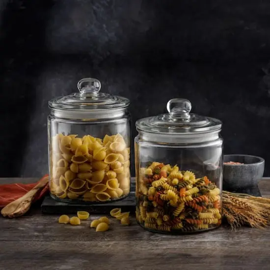 JoyJolt&reg; 67oz. Airtight Glass Cookie Jar Set {8}