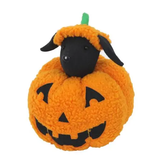 7.25" Stuffed Dog Jack-o'-Lantern Tabletop D&eacute;cor by Ashland&reg; {1}