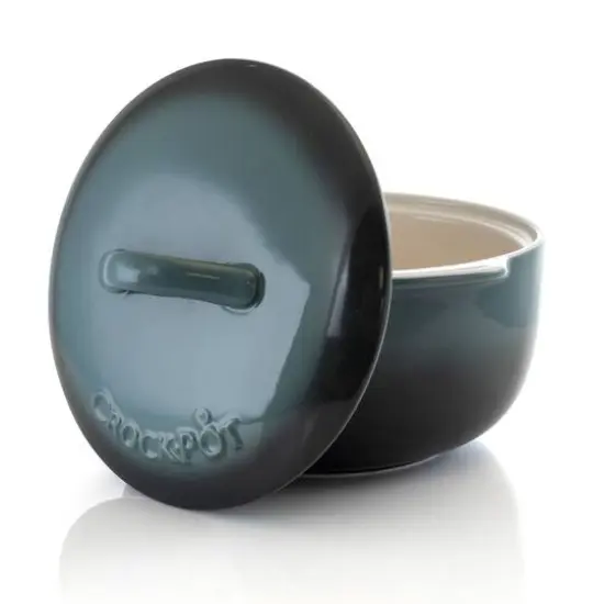 Crock-Pot 2.3qt. Artisan Casserole with Lid in Gradient Gray {3}