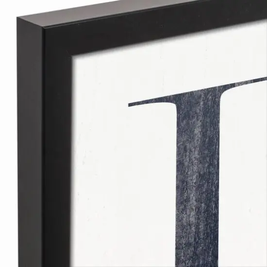 D Is For Dad Black Framed Canvas {4}