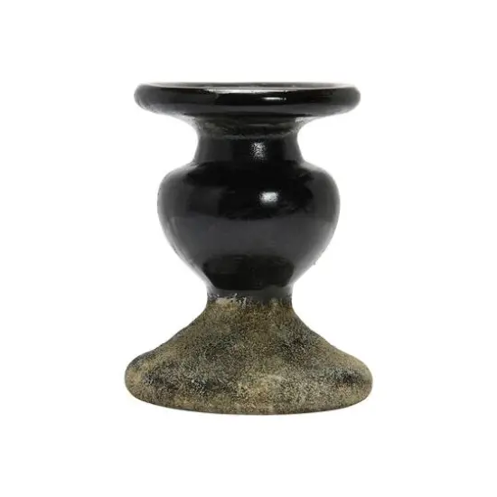 Hello Honey&reg; 6.5" 2-Tone Sculptural Terra Cotta Candle Holder {9}