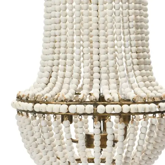 Hello Honey&reg; 21" Draped Wood Bead Chandelier {10}