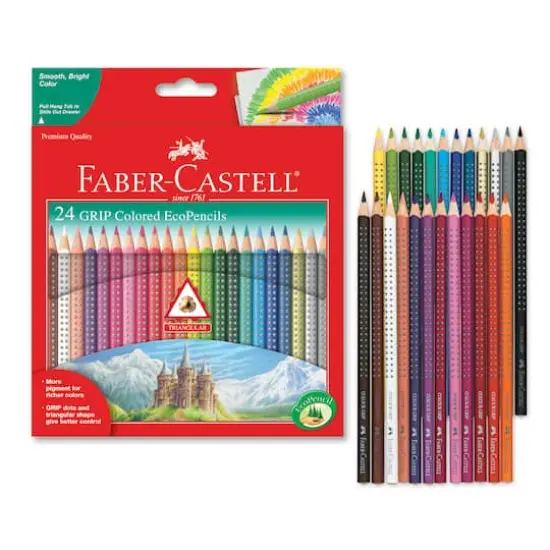 Faber-Castell 24 Color GRIP EcoPencils Set {1}