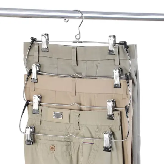 Organize It All 4 Tier Fold Up Skirt Hanger {4}