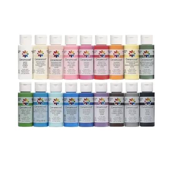 Delta Ceramcoat&reg; Top Colors 18 Color Acrylic Paint Set {1}