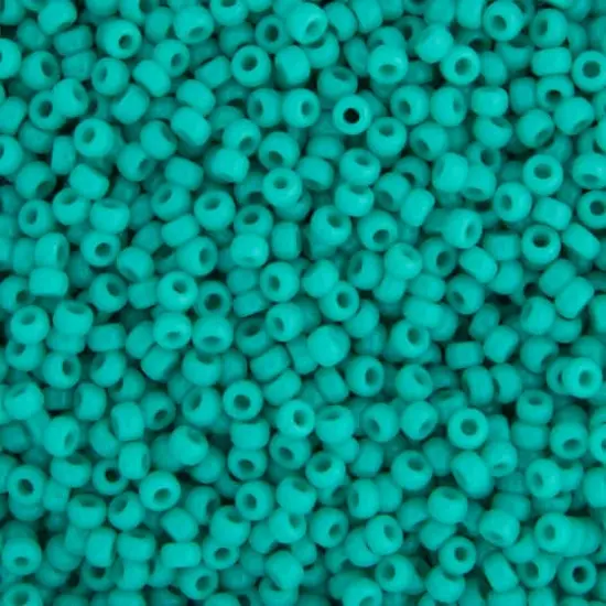 Miyuki&reg; 11/0 Glass Seed Beads, 22g Turquoise Green Opaque {1}