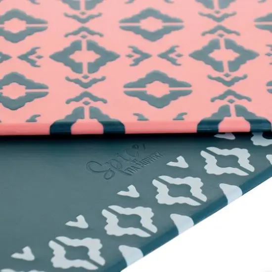 Spice by Tia Mowry Savory Saffron Blue & Pink 10 Piece Knife and Cutting Board Cutlery Set {8}