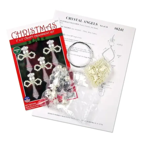 Design Works&trade; 10ct. Crystal Angels Beaded Ornament Kit {3}
