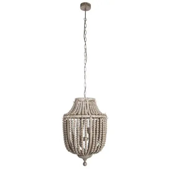 Hello Honey&reg; Metal Chandelier with Wood Beads {10}