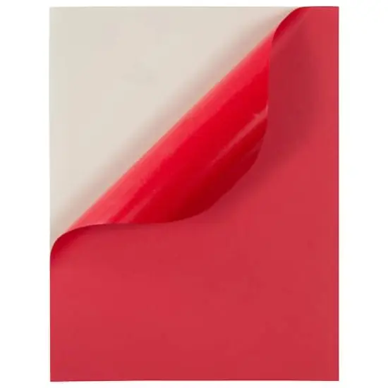 JAM Paper Shipping Labels, 8.5" x 11" Red {5}