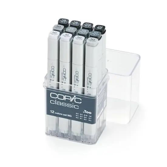 Copic&reg; Classic 12-Color Neutral Gray Marker Set {1}