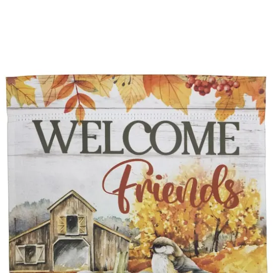 18" x 12.5" Welcome Friends Fall Harvest Outdoor Garden Flag {5}