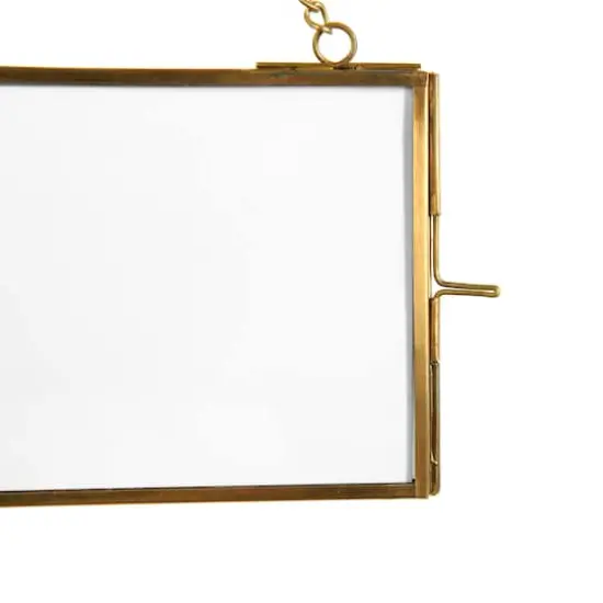 Hello Honey&reg; 3 Pack Gold Brass Hanging Photo Frame {5}