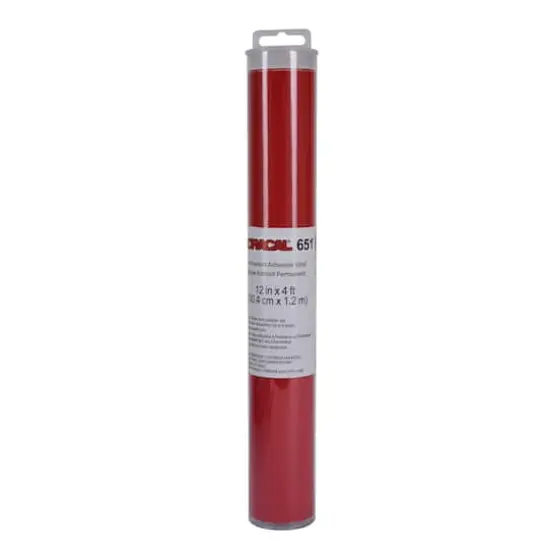 ORACAL&reg; 12" x 4ft. 651 Permanent Adhesive Vinyl Roll Red {1}