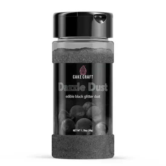 Cake Craft Edible Dazzle Dust Black {1}