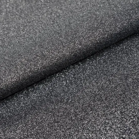 SINGER Solid Glitter Cotton Fabric Black {3}