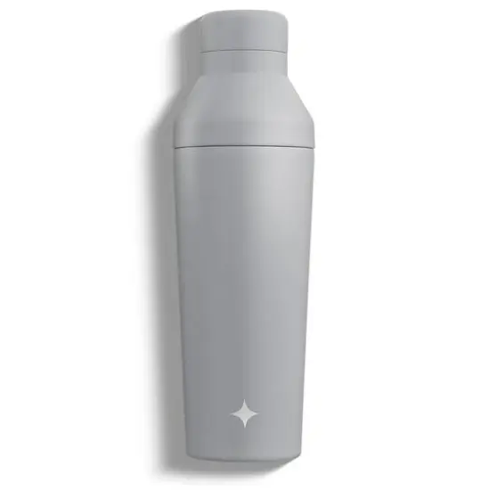 JoyJolt&reg; 20oz. Vacuum Insulated Cocktail Protein Shaker Gray {1}