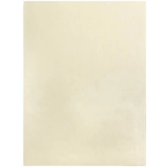 JAM Paper Handmade Metallic Folders Ivory {6}