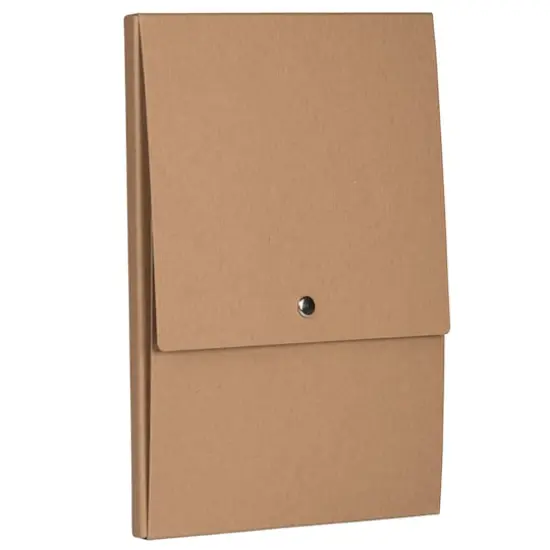 JAM Paper Vertical Kraft Snap Closure Portfolio Brown {4}