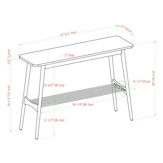 Walker Edison Faux White Marble/Acorn Tapered Leg Entry Table {7}