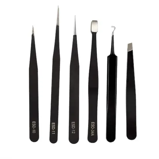 12 Piece Precision Tweezer Set with Case by Bead Landing&trade; {5}