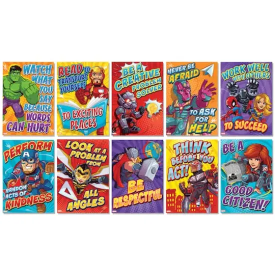 Eureka&reg; Marvel&trade; Motivational Poster Bulletin Boards, 2 Sets of 10 {1}