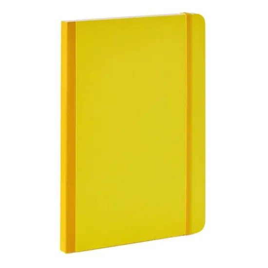 Fabriano® EcoQua Plus A5 Lined Fabric-Bound Notebook Yellow {4}