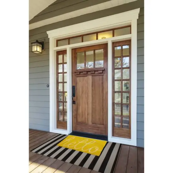DII&reg; Yellow Hello Doormat {7}