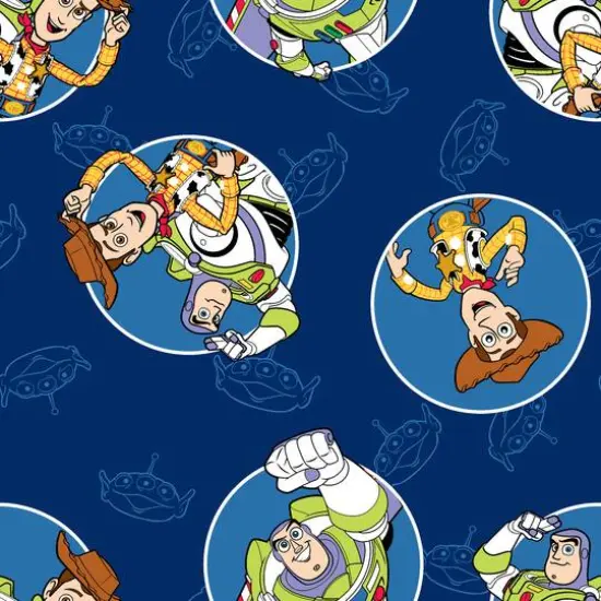 Springs Creative Disney&reg; Pixar Buzz & Woody Badges Cotton Fabric {4}