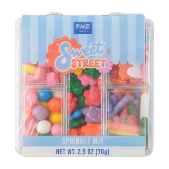 PME Cake Sweet Street&reg; Jumbo Rainbow Sprinkle Mix {3}